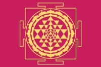 shree yantra postcard
